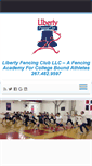 Mobile Screenshot of libertyfencingclub.com